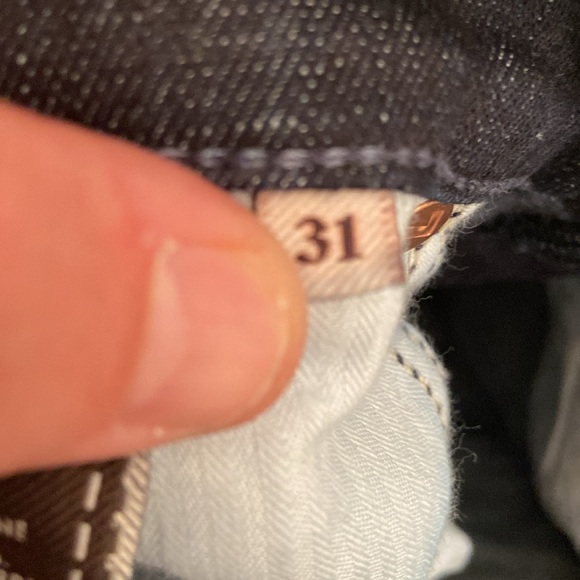 7 For All Mankind Dojo Flare, Blue 7 Pocket, Made in USA, 31x34, NWT $229 MSRP - Picture 7 of 13